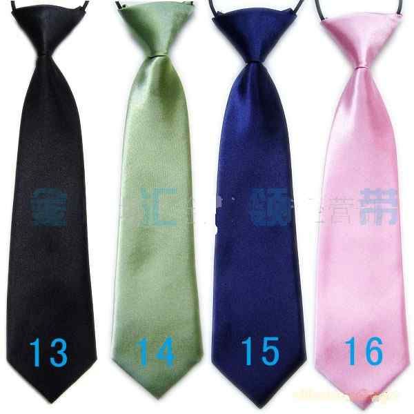 Baby Boy School Boda Corbatas elásticas Cuello Corbatas-Sólido Colores lisos 32 School Child Tie boy