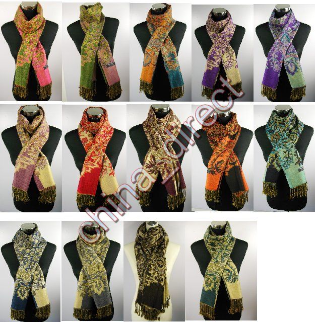 Kvinnor Winter Wrap Shawls Poncho Scarfs Scarf Neckcarf Scarf Wrap 10st / # 1860