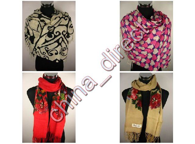 Pashmina yün Şal eşarp Kaşmir Wrap Neckscarf eşarp Wrap 12 adet / grup # 1886