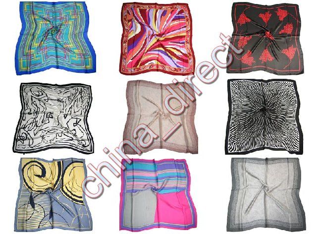 

90cm Square 100% silk Scarf Neck scarves silk scarf SCARVES 10pcs/lot #1893