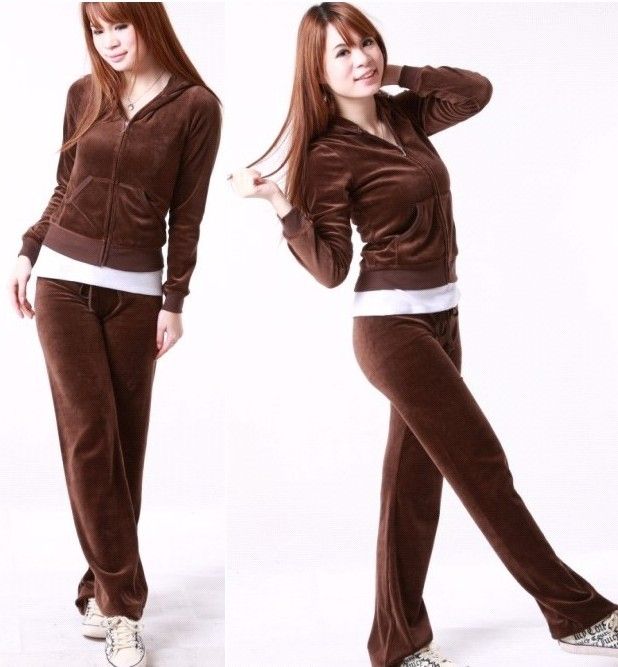 velour moletom com capuz tracksuit