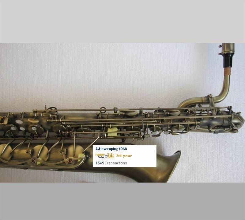 Top Antique Baritone Saxophone Eb Bari Sax Low AHigh FKey Brand NEW