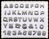 400 pçs / lote 3D Car Auto Emblema Do Emblema Decalques Chrome Letters Stickers adesivos de Carro Adesivos