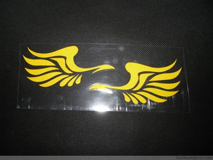 100PRcheap car decals Bumper stickers Fly wing Decal The rearview mirror sticker