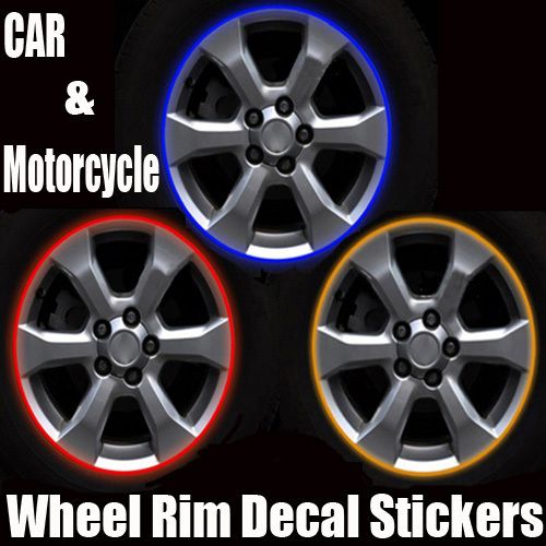 50set/LOT funny car decals Stickers CAR MOTORCYCLE RIM STRIPES WHEEL DECALS TAPE STICKERS car-styling