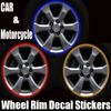 50Set / partij Grappige Auto Decals Stickers Auto Motorfiets RIM Strepen Wiel Decals Tape Stickers Auto-styling