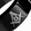 Kvalitet -Tungsten Ringar Masonic Rings Bröllopsband för män Comfort Fit