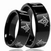 Kvalitet -Tungsten Ringar Masonic Rings Bröllopsband för män Comfort Fit