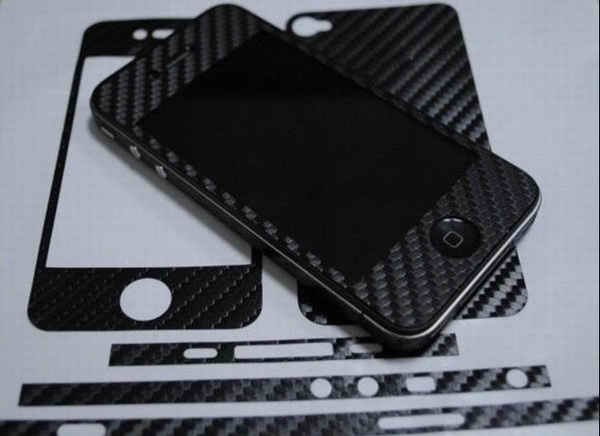 Fibra de carbono cuerpo completo calcomanía Skin Protector Adhesivo Para Apple Iphone 4 4s 5 5s Fibra de carbono cuerpo completo calcomanía Skin Protector Adhesivo Para Apple Iphone 4 4s 5 5s