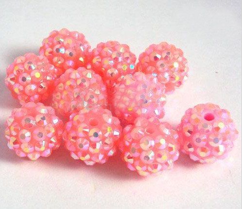 Hot sale a Mix Basketball Wives Crystal Beads Acrylic Loose beads fit Basketball Wive Earrings