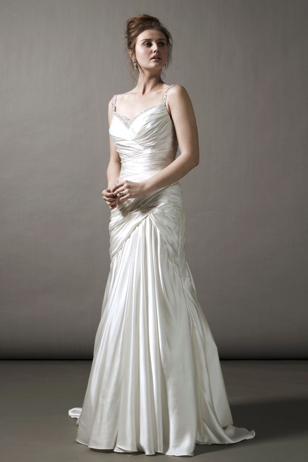 charmeuse wedding dress