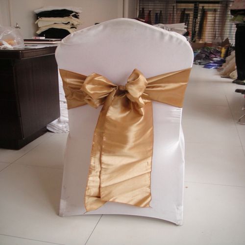 Chaise de taffeta de 20 * 275 cm de chaise de chaise de la chaise de chaise d'arc de pour la fête de mariage décor de l'hôtel