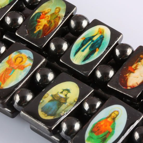 Helt ny 20% rabatt! Rosary Beads Armband Bra Wood UK Religiösa Jesus Armband Billiga Pris 12st / 