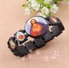 20% AV! Bra trä Jesus Piece Smycken Stretch Armband Religiösa Rosary Beads Friendship Armband Fabrikspris Gratis Shiipping