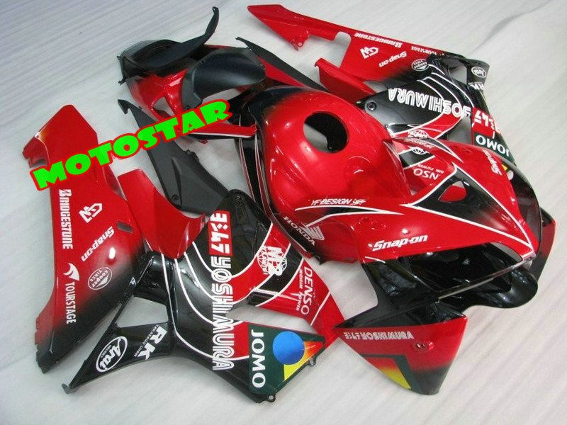 Red black ABS Motorcycle Fairings for CBR600RR 2005 2006 CBR 600RR cbr600 F5 05 06 Injection mold