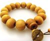 Good wood bracelets Sandalwood with old coins rosary prayer beads religious bracelets 50pcs/lot