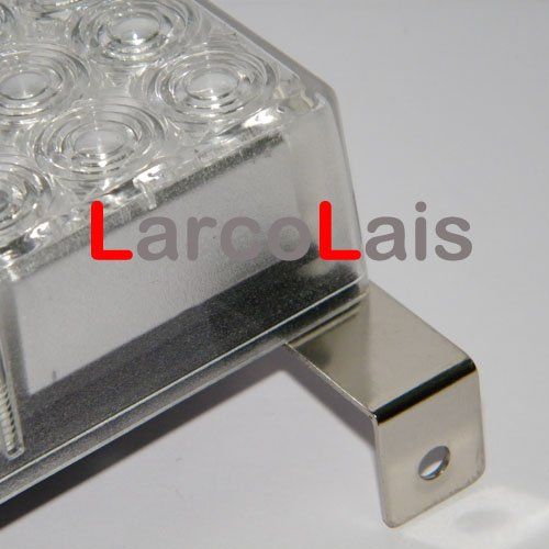 Amber White 2x48 LED Strobe Lights Fireming Flighting Police Emergency Grille Security Car Truck Light1101117