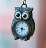 Sacred Owl Necklace Pocket Watch Pocket Klockor Halsband Kvinnors Tillbehör