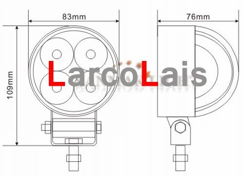 12W LED Sürüş İş Hafif Lamba Traktör Kamyon Araba 4wd 4x4 Tekne Van 12V 24V8255006