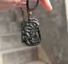 Natural black jade Amulet Pendant (Dragons).2012 is the Year of the Dragon.