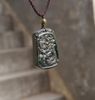 Natural black jade Amulet Pendant (Dragons).2012 is the Year of the Dragon.