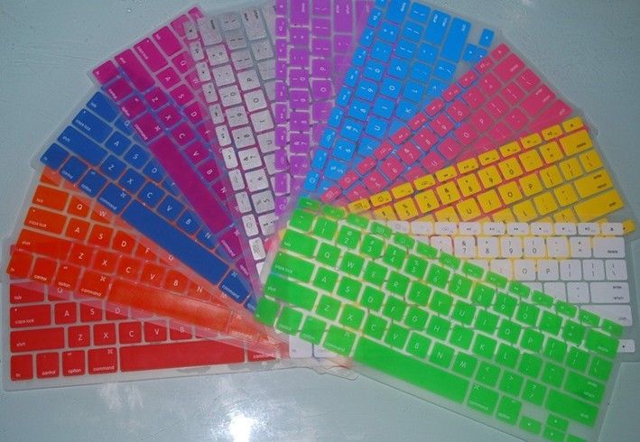 Laptop Silicone Keyboard Case Protector Cover för MacBook 12 Färger 10st / 