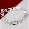925 Silver Charm Chain Bracelet men 10MM 8 inches long Figaro chain 10pcs lot21619261502110