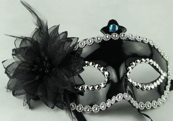 Flower Mask Snow White Decoration Masquerade Mask Half Face Party