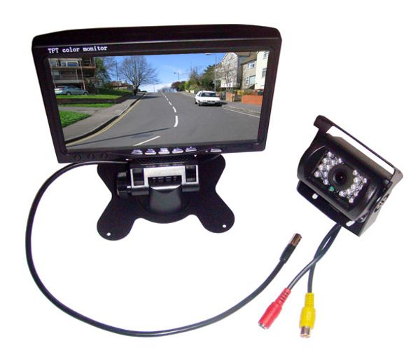 

Водонепроницаемый 18 ИК LED ночного видения камера заднего вида + 7" TFT ЖК-монитор авт