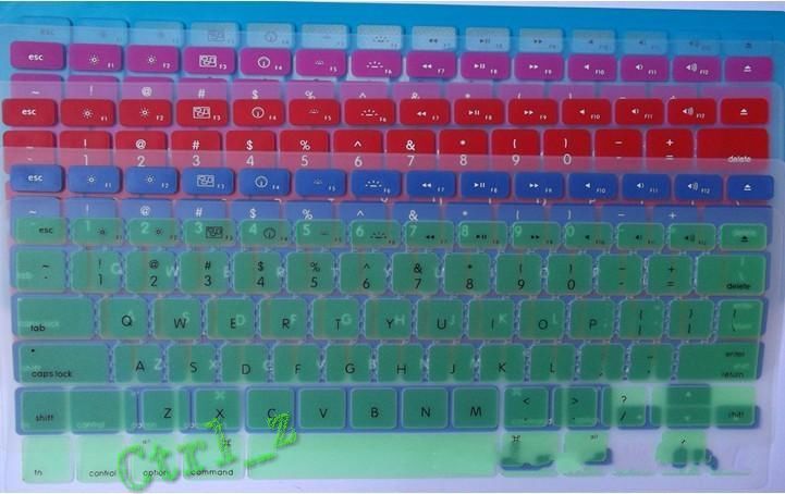 Wholesale - Laptop Silicone KeyBoard Case Protector Cover skin For MacBook waterproof dustproof 12 c