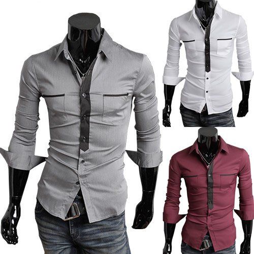 Mens Fashion Style Mens Business Shirt Mens Shirts Sale Casual Shirts ...