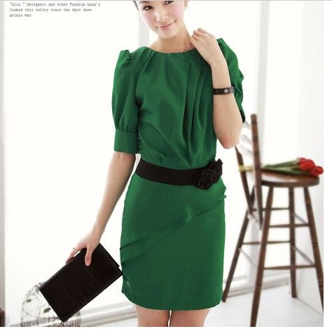 Casual Green Dress