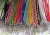 Wholesale3mm 17-19inch Adjustable assorted Color Faux Braided leather necklace cord 100pieces/lot