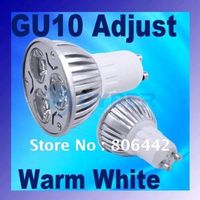Högkvalitativ GU10 3X1W högkraft varm vit LED-lampa Dimbar Spot Light Lamp Energibesparing av DHL Ship
