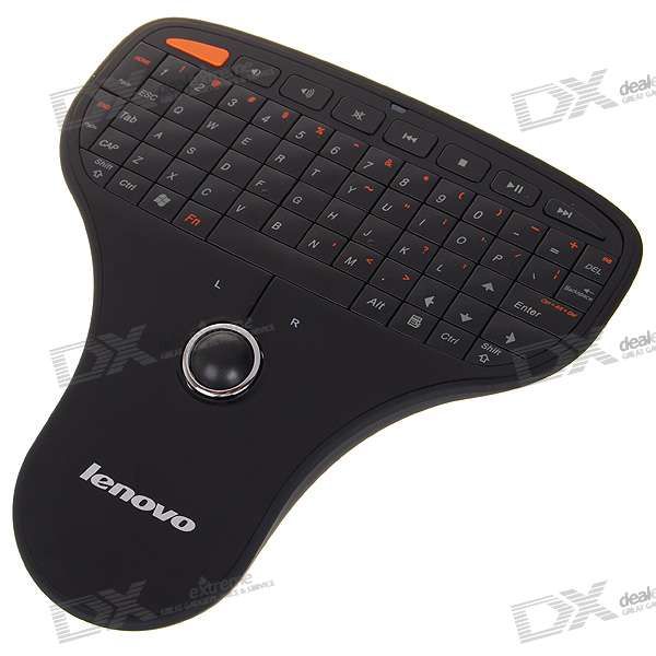 Lenovo 2.4GHz Portable Handheld Wireless Keyboard With Trackball Mouse 2*AAA From Tomtophome