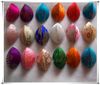 Craft Seashell Small Sieraden Opbergdoos Rustieke Ring Geschenkdoos Chinese stijl Zijde Brocade Kleurrijke Verpakking Case 210pcs / lot