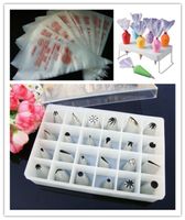 Wholesale Bakeware Tool Cake Icing Nozzles extrusion platic bags Decorating bag holder Cake