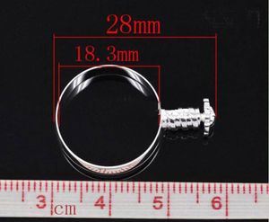 Hot sale 60pcs Rings Charm Bead Fit European glass/crystal Bead size 7,8,9 with screw