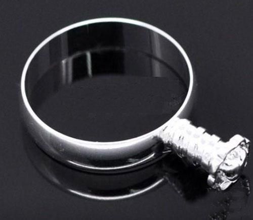 Najlepiej sprzedający się 30 sztuk Rings Charm Koralik Fit Europejski Szkło / Kryształowy Rozmiar Koralika 7,8,9 z śrubą