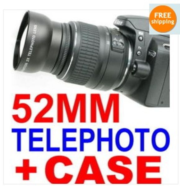 

Объектив 52мм 2x телеобъектив для Nikon D3100 фотокамеры D5100 Д90 моделей D60 и D40