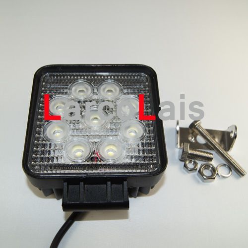 4quotインチ27W 12V 24V LEDフォグワークワーキングライトランプオフロードスポットフラッドカーホワイトスーパーブライト6359855