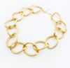 Gold necklace round ring choker necklace Scrub European jewelry collar necklace 20pcs/lot