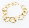 Gold necklace round ring choker necklace Scrub European jewelry collar necklace 20pcs/lot