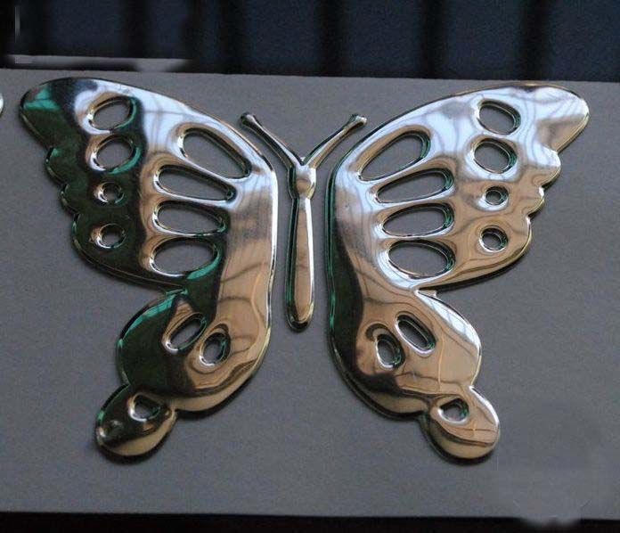 3D PVC Butterfly Car Window Sticker Decals Emblem Mix Color Bumper