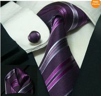Мужская Южная Корея шелковый галстук набор галстук носовой платок запонки шеи галстук + носовой платок + запонки + бар 10 компл. / лот#1994