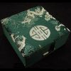 Dragon Pattern Silk Brocade Box Cotton Filled Decorative Packaging Boxes for Bracelet Gift Case Chinese Craft Cardboard Jewelry Storage Box