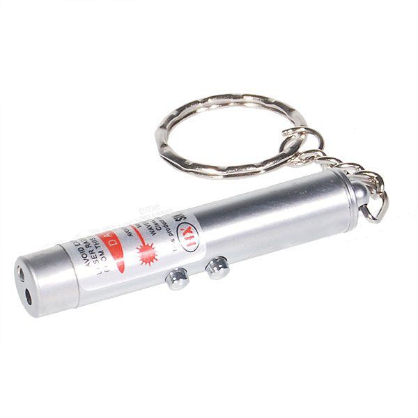 Best Price New 2 In 1 White LED Light And Red Laser Pointer Pen