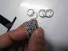 Rhinestone Toe Ring 12Colors Stones Blandade blingande fotsmycken252k