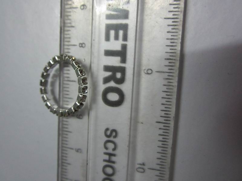 Anello da punta con strass i pietre miste gioielli blingbling piede9931199