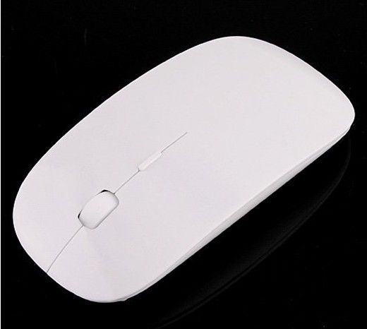 Wholesale Free Shipping Ultra Slim USB Wireless Mouse White MIni Optical Mouse 30pcs/lot